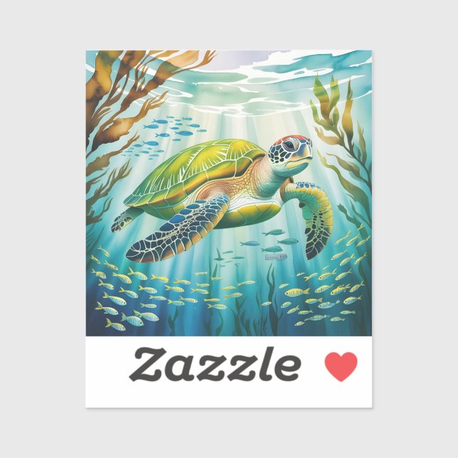 Painted Turtle Sticker (Sheet)
