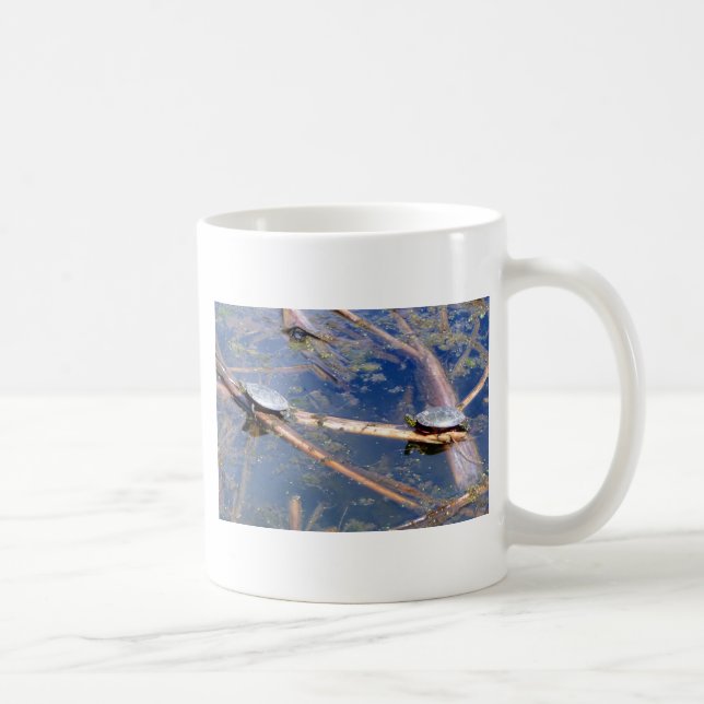 Painted Turtles (Chrysemys picta) Coffee Mug (Right)