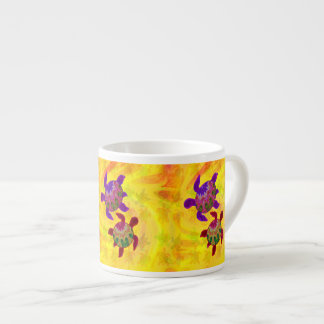 Painted Turtles Espresso Mug