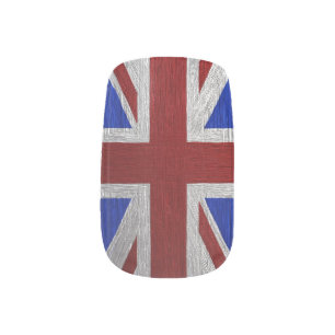 Painted Union Jack, Matching print Minx Nail Wraps