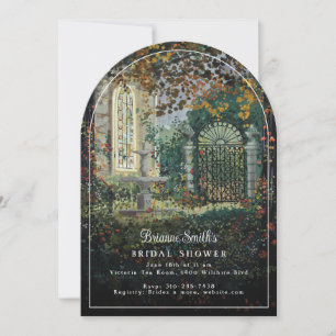 Painted Victorian Garden Romance Bridal Shower Invitation
