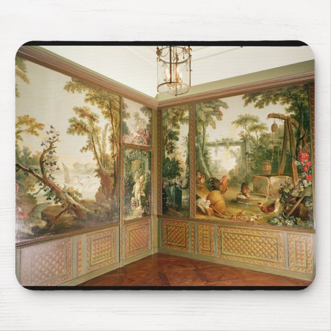 Painted wall panels in the Salon of Gille Mouse Pad (Front)