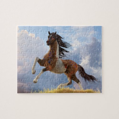 Painted War Horse Jigsaw Puzzle