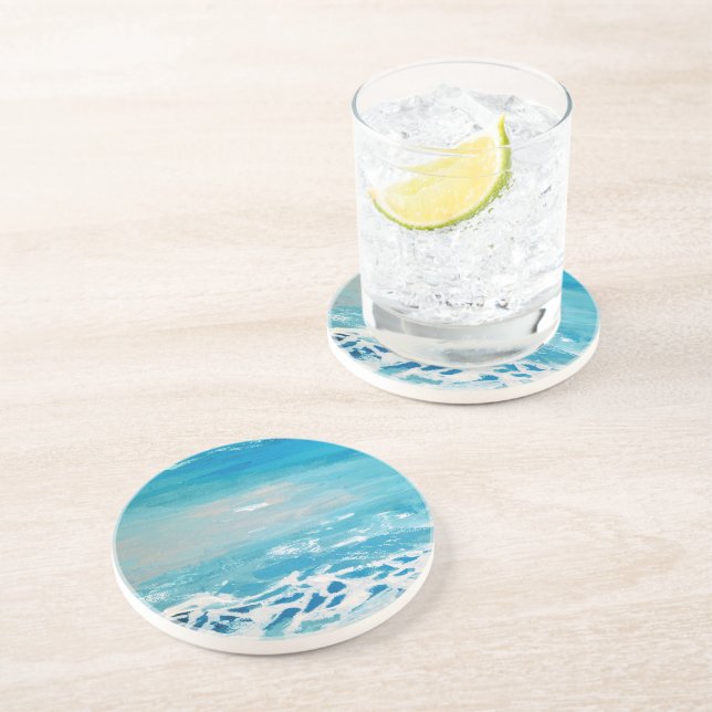 Painted Water Colors  Coaster (Side)
