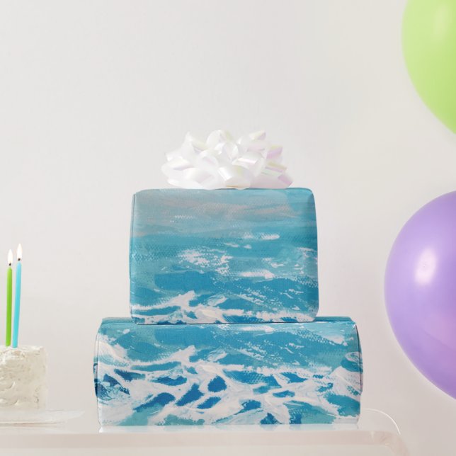 Painted Water Colors Wrapping Paper (Party Gifts)