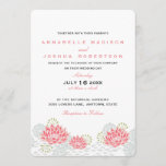 Painted Water Lillies Wedding Invite