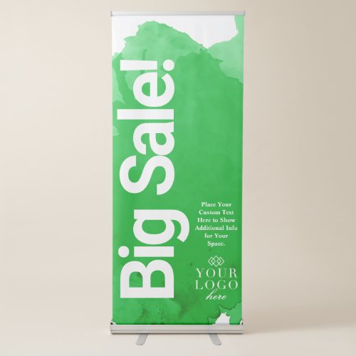 Painted Watercolor Big Sale Small Business Retractable Banner