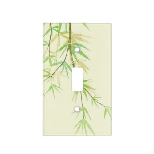 Painted watercolor card with wild stylized light switch cover