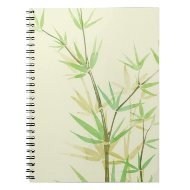 Painted watercolor card with wild stylized notebook (Front)