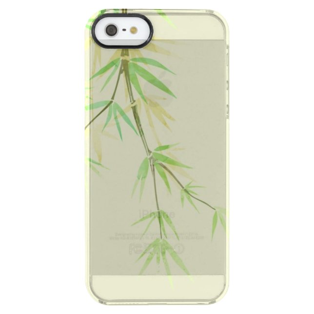 Painted watercolor card with wild stylized uncommon iPhone case (Back)