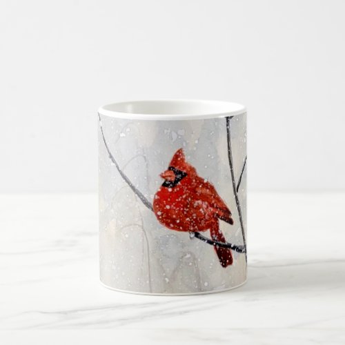 Painted watercolor cardinal Mug