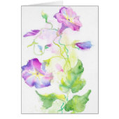 Painted watercolor convolvulus flowers (Front)