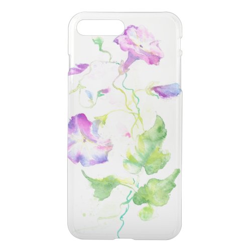 Painted watercolor convolvulus flowers iPhone 8 plus7 plus case