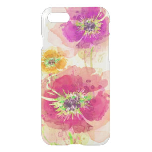 Painted watercolor poppies 2 iPhone SE/8/7 case