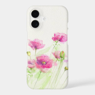 Painted watercolor poppies 3 iPhone 17 case