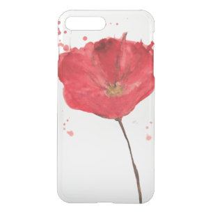 Painted watercolor poppy flower 2 iPhone 8 plus/7 plus case