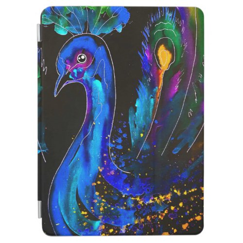 Painted Whimsical Peacock iPad Air Cover
