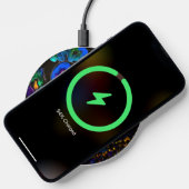 Painted Whimsical Peacock Wireless Charger (Phone)