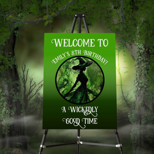 Painted Wickedly Good Witch Any Age Birthday Party Foam Board (Creator Uploaded)