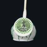 Painted Wickedly Good Witch Green Gingham Plaid Cake Pops<br><div class="desc">Painted Wickedly Good Witch Green Gingham Plaid Cake Pops - These cake pops feature a green and black painting of a witch in an enchanted forest on top of a white and green gingham checkered plaid pattern. Perfect for any age girl or woman's birthday or for a Halloween Party. Designed...</div>