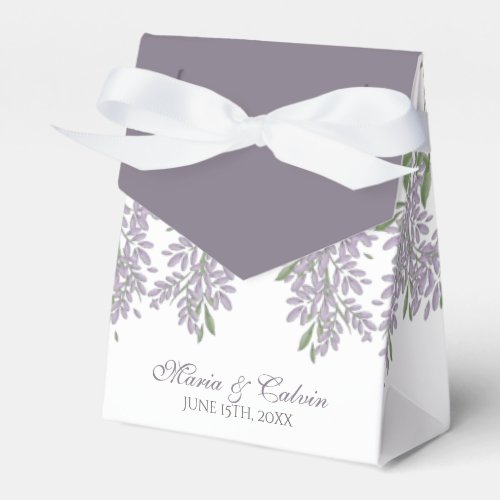 Painted Wisteria Wedding Favor Box