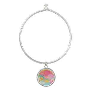 painted with a brush bangle bracelet