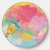 painted with a brush wireless charger (Front)