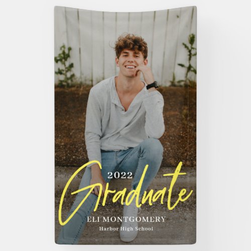 Painted Word EDITABLE COLOR Graduation Banner
