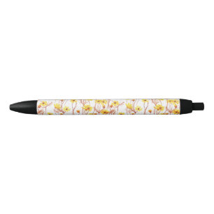 Painted Yellow Daisies Pen