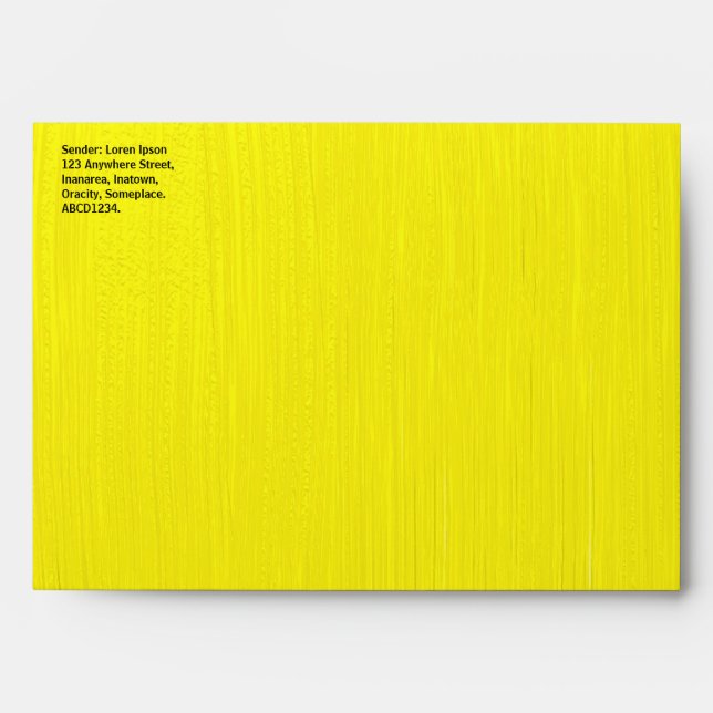 Painted Yellow Envelope (Front)