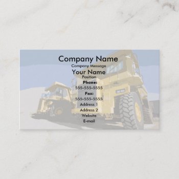 Painted Yellow Trucks Business Card by Dreamleaf_Printing at Zazzle