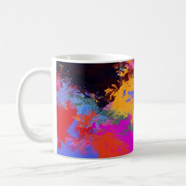 Painted Zebra Coffee Mug (Left)