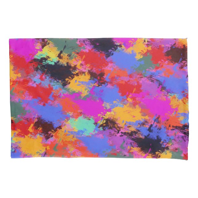 Painted Zebra Pillowcase (Front)