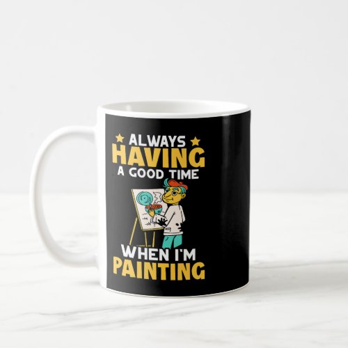 Painter American Flag Design Painting Coffee Mug
