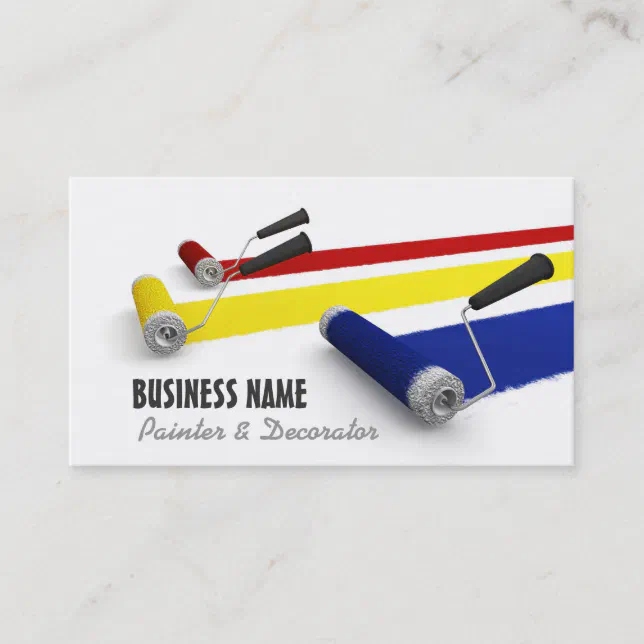 Painter and Decorator Business Card Zazzle