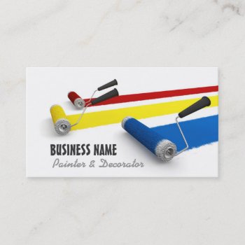 Painter And Decorator Business Card by Kjpargeter at Zazzle