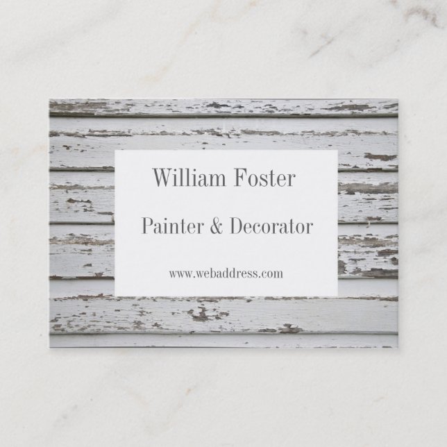 Painter and Decorator Customizable Business Cards (Front)