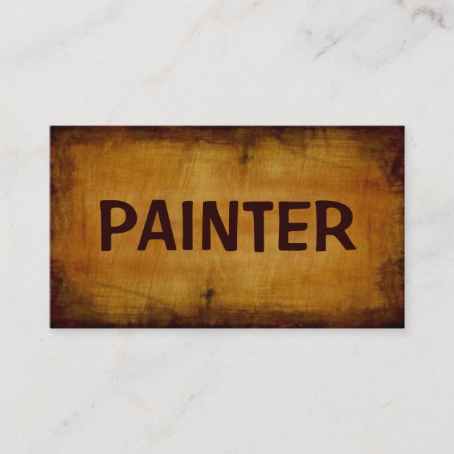Painter Antique Business Card (Front)