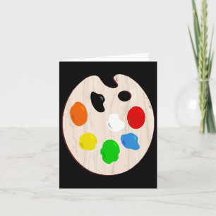 Painter Artist Paint Palette Halloween Costume Card