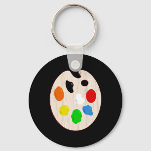 Painter Artist Paint Palette Halloween Costume Keychain