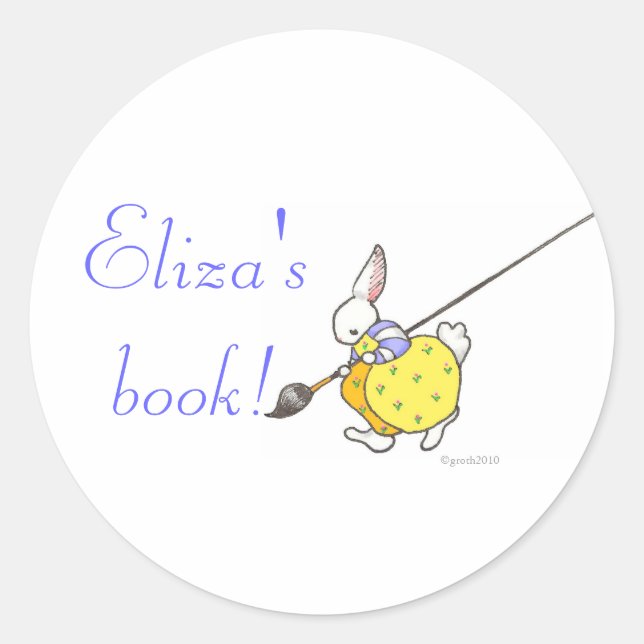 painter bunny bookplate (Front)