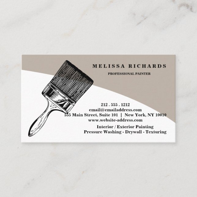 Painter Business Card (Front)
