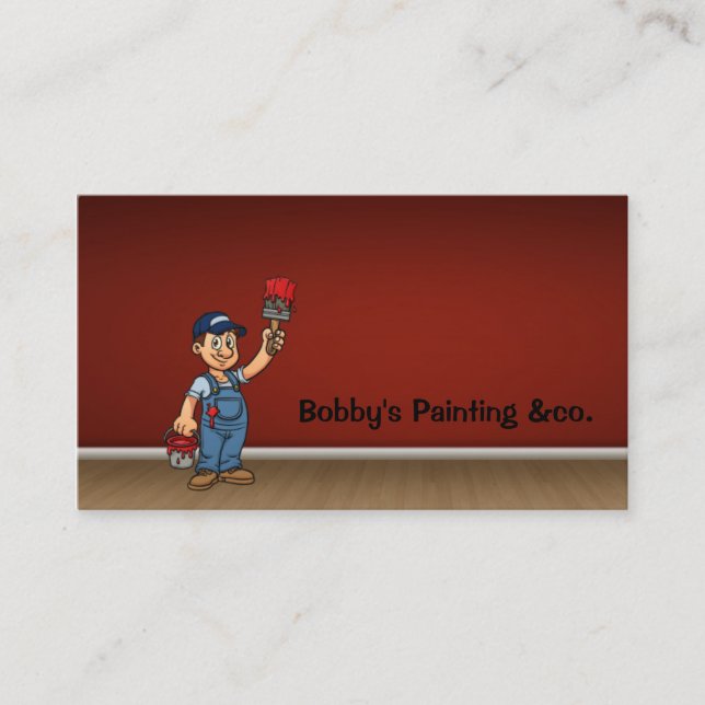 Painter business card (Front)