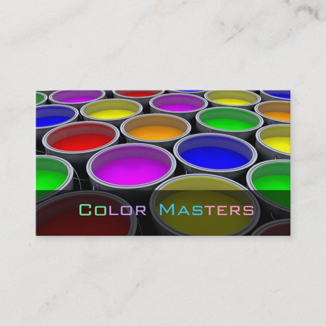 Painter business card (Front)