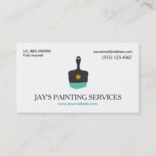 Painter, Business Card (Front)