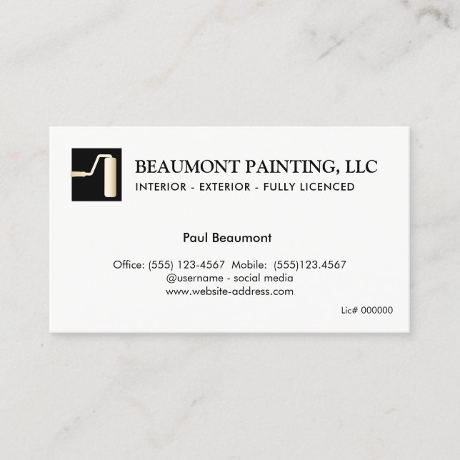 Painter Business Card (Front)