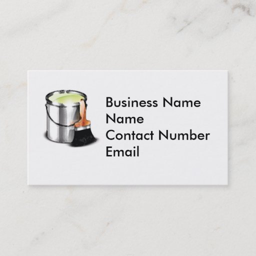 Customizable Painter Business Card Template