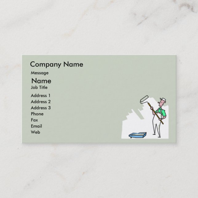 Painter Business Card (Front)