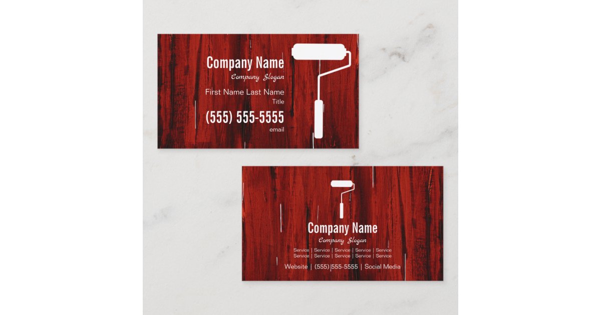 Painter Business Card Zazzle