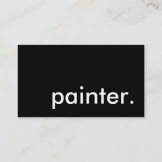 painter. business card